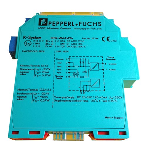 KFD2-VR4-Ex1.26, Pepperl+Fuchs Process Automation, Repetidor de voltaje,  3.6 mA, 5.3 mA, or 8.9 mA