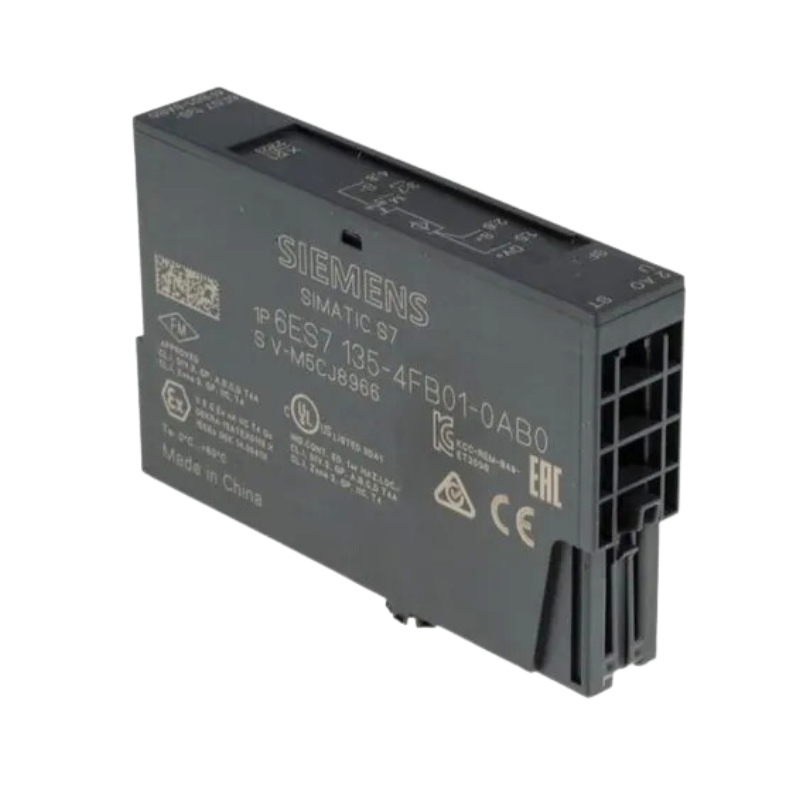 6ES7135-4FB01-0AB0, SIEMENS, SIMATIC DP, módulo electrónico para ET 200S, 2 AO U, 15 mm de ancho, +/-10V; 13 bits + signo, 1..5V; 12 bits, Tiempo de ciclo inferior a 1 ms con LED SF