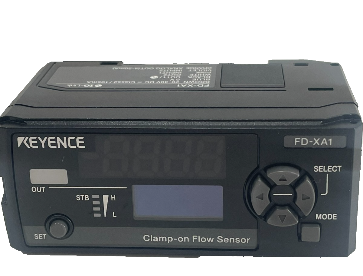FD-XA1, Keyence, Controlador FD-X, tipo riel DIN,  unidad principal, 4 dig. 7 segmentos, flujo control.