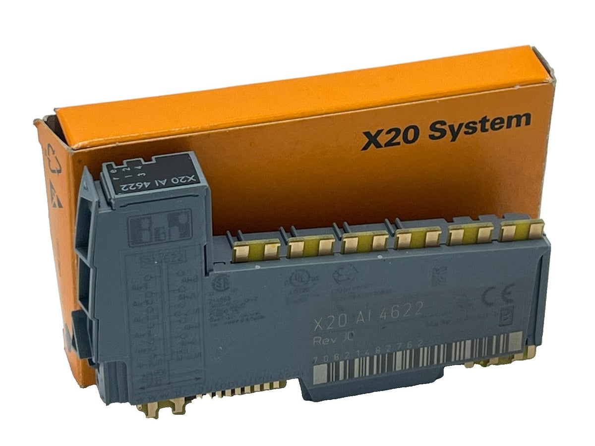 X20AI4622, B&R, Módulo de entradas analógicas, X20, 4 entradas, ±10 V o 0 a 20 mA / 4 a 20 mA, resolución de convertidor de 13 bits, filtro de entrada configurable