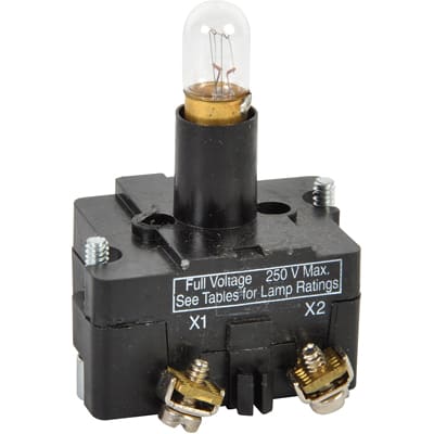 10250T79, Eaton - Cutler Hammer, Pulsador de Servicio Pesado, 30,5 mm, 24 V, Incandescente, Unidad de Luz, Serie 10250T.