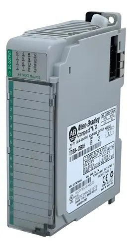 1769-OB16P, Allen Bradley, Módulo de salida, de estado sólido 16 puntos, de 24 V CC de E/S compacto.