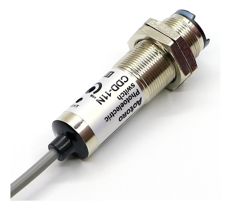 SA2/0N-1C, MICRO DETECTORS, Sensor fotoeléctrico, difuso 150 mm NPN cable metálico 2m 90°