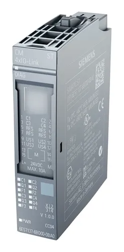 6ES7137-6BD00-0BA0, SIEMENS, ET 200SP, Módulo de comunicaciones IO-Link Master CM 4xIO-Link