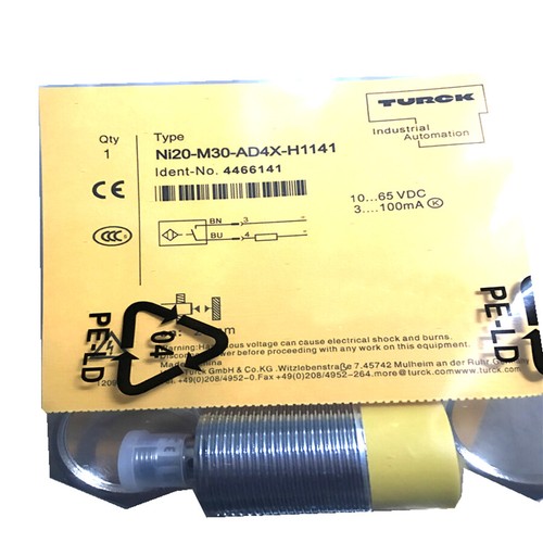 NI20-M30-AD4X-H1141, TURCK, Sensor inductivo de proximidad, Sn: 20 mm, M30 × 1,5, 2 NA