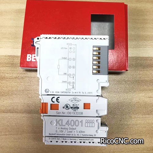 KL4001, BECKHOFF, Terminal de bus, salida analógica de 1 canal, tensión, 0…10 V, 12 bits, diferencial