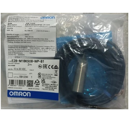 E2A-S08KS02-WP-B1 2M Omron Proximity sensor, inductive, S-Steel M8
