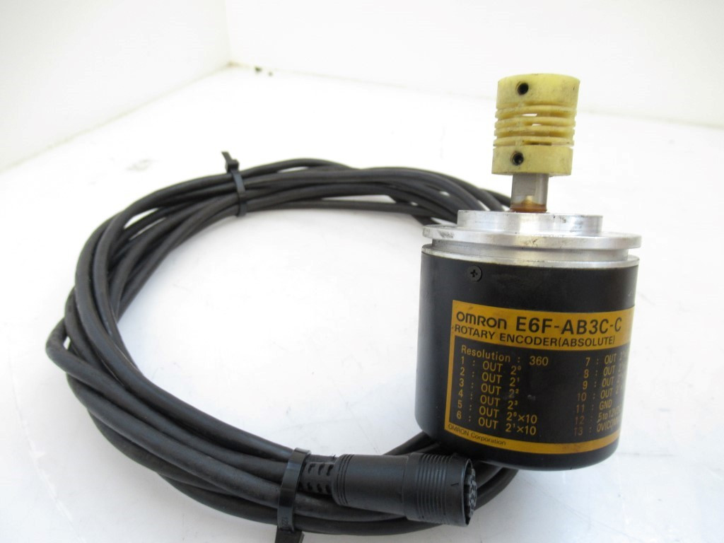 E6F-AB3C 360 2M, Omron, Encoder, Absoluto 360cpr BCD NPN 5-12Vcc Conector 2m