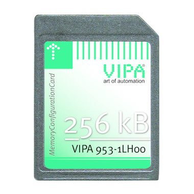 953-1LH00, VIPA, Tarjeta de configuración de memoria, (MCC) que proporciona, 256 KB de memoria, para las CPU SPEED7.