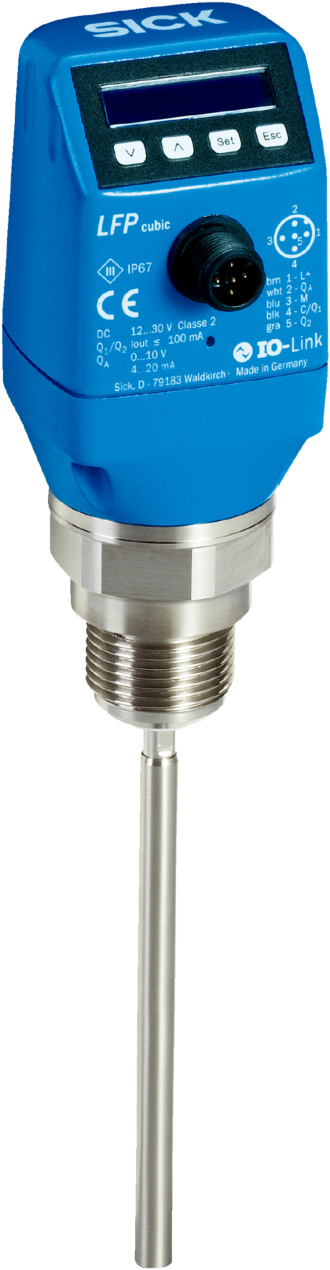 LFP0300-G1NMB, SICK, Sensor de Nivel, LFP Inox, Fluidos, 300mm, 1bar-16bar, Con.nd M12x1,5Pin, 20C -+60C. N.