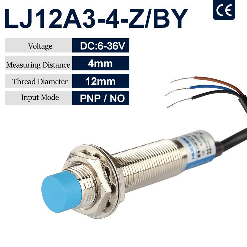 LJ12A3-4-Z/BX, Carlo Gavazzi,  Sensor de proximidad inductivo, cilindro M12 de 4 mm con detección de CC 6-36 V NPN NO;
