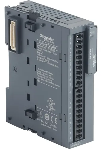 TM3AM6, Schneider Electric, Modicon TM3 - Módulo TM3 - 4 entradas analógicas y 2 salídas analógicas