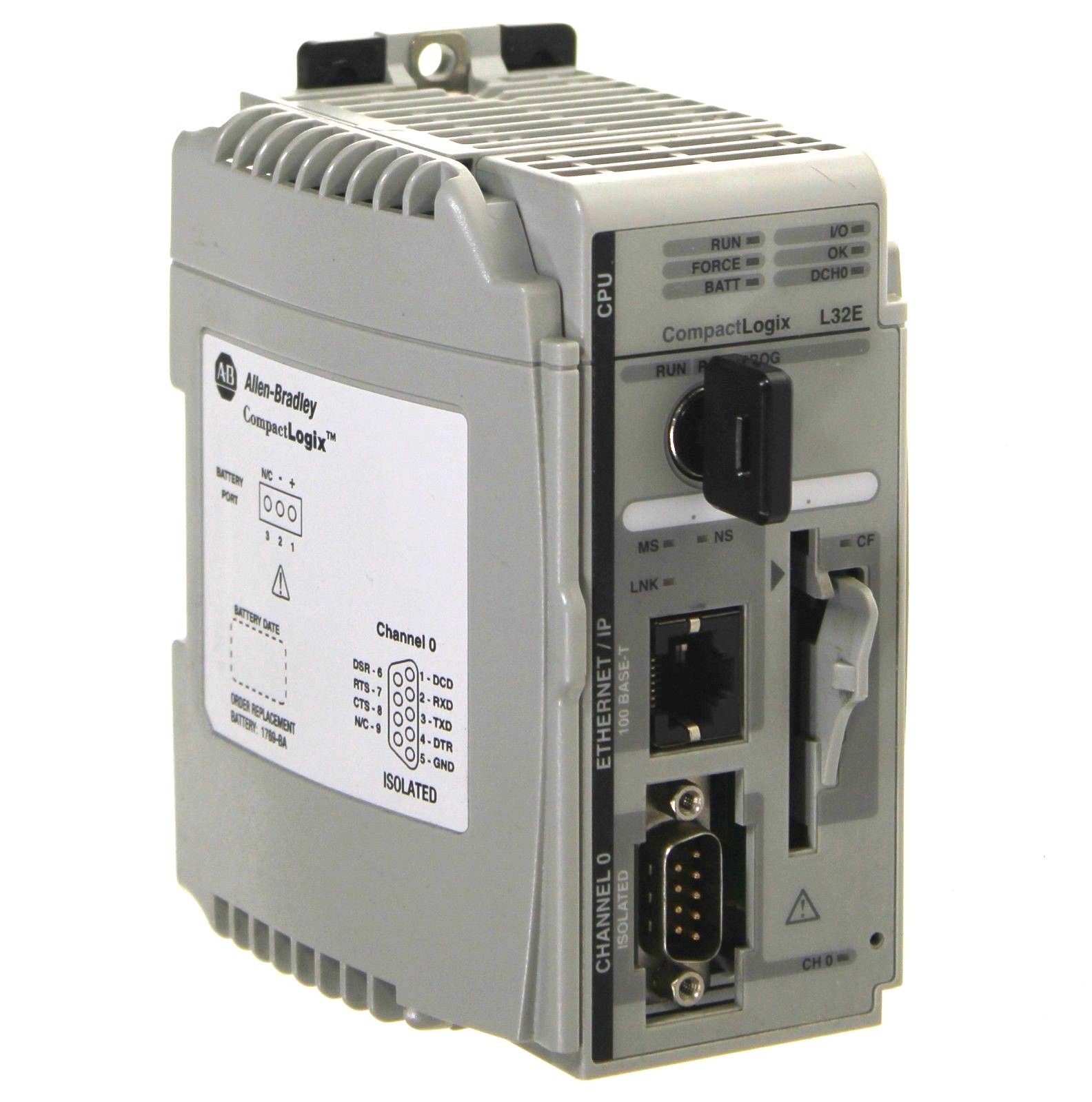 1769-L32E, Allen Bradley, CompactLogix EtherNet Processor, 750 Kbyte Memory, (1) Serial (1) Ethernet, 750 KB.