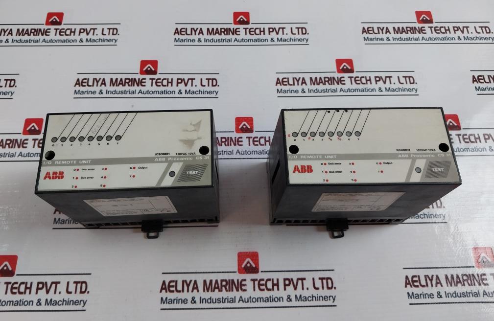 ICSI16D1, ABB, Procontic CS31, PLC,  REMOTE I/O MODULE, POWER SUPPLY : 230VAC 50/60HZ 10VA