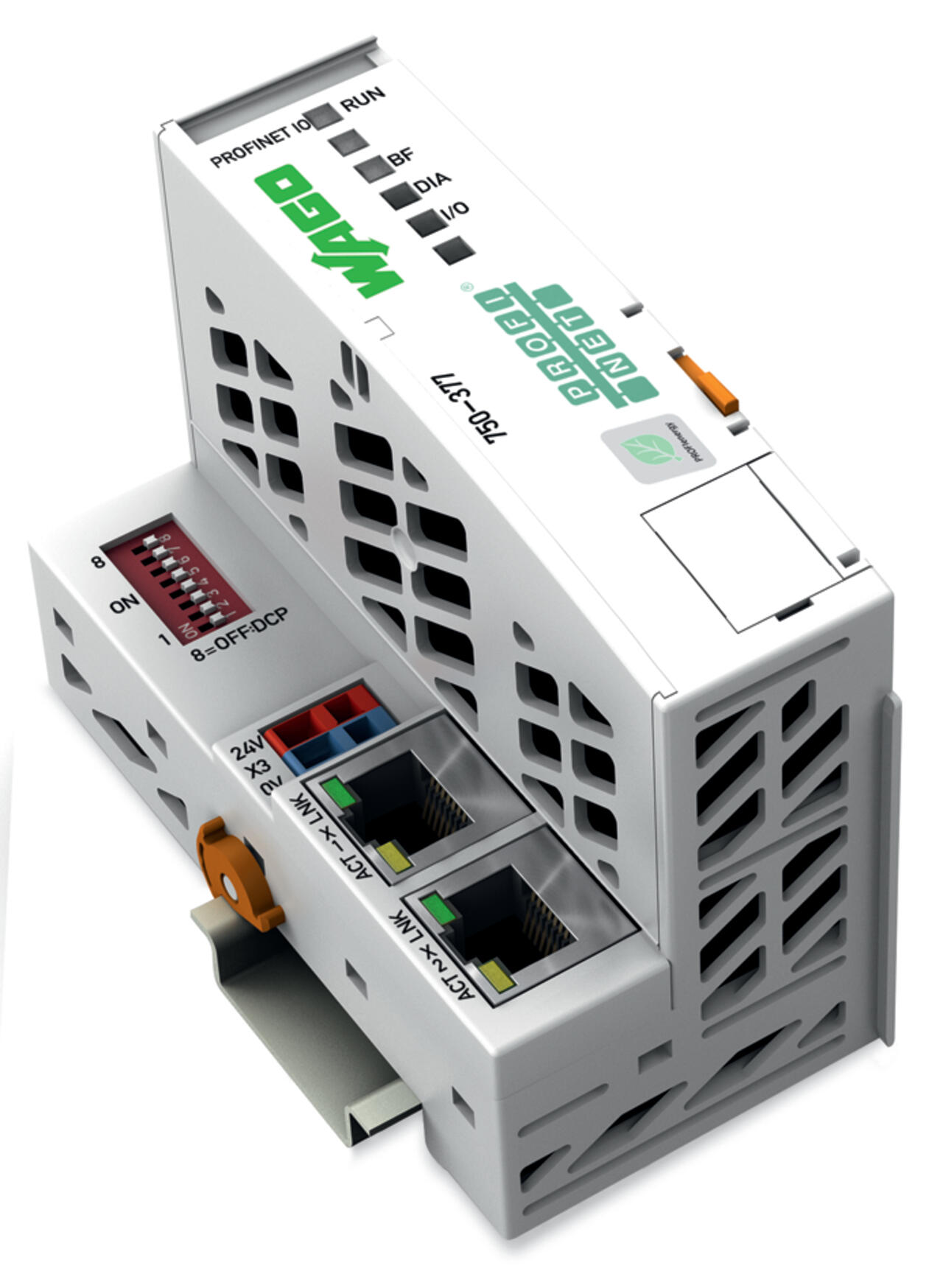 750-377, Wago, Fieldbus Coupler PROFINET IO; 3rd Generation; ECO Advanced.