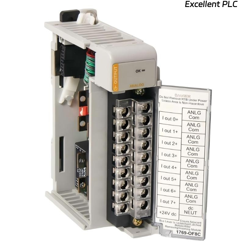 1769-OF8C, Allen-Bradley, CompactLogix 8 Modulo de salida analogica, Corriente.