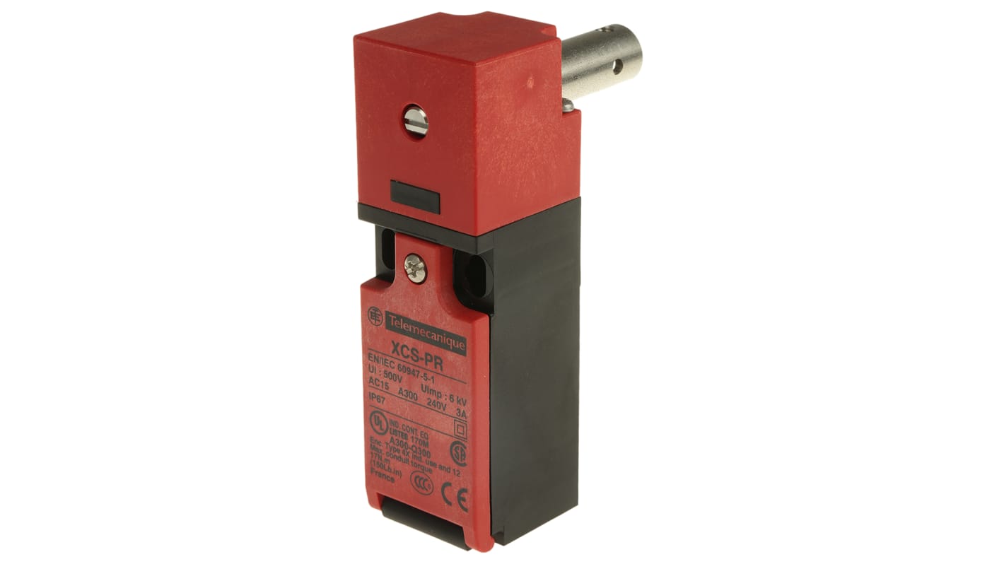 XCSTR751, Telemecanique, Interruptor de seguridad Bisagra, NA/2 NC, 6 A, 240V, 250V, 2, M16 x 11,