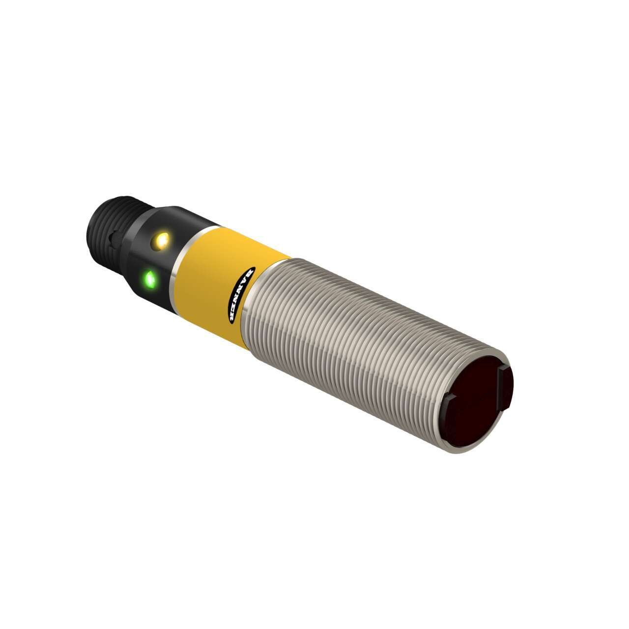 T18SN6FF100Q, BANNER, Sensor, Campo fijo, rango: 100 mm; Entrada: 10-30 V CC, Salida: NPN complementario, QD integral M12 de 4 pines.