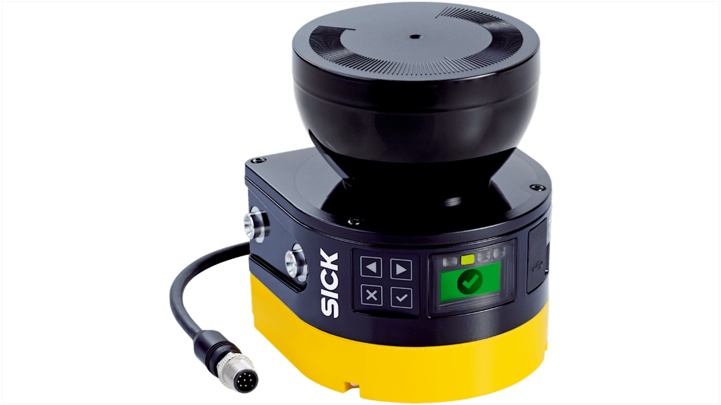 MICS3-AAAZ55AZ1P01, SICK, Escaner láser de seguridad, distancia 5.5 m, 845 nm, 95ms, Tornillo d, 135.1 mm