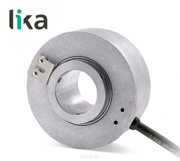 C80-L-1024ZCU130, Lika, Codificador incremental, tamaño 80 mm. Perfil bajo. Eje hueco pasante de hasta Ø30 mm. Polipastos. Analógico.