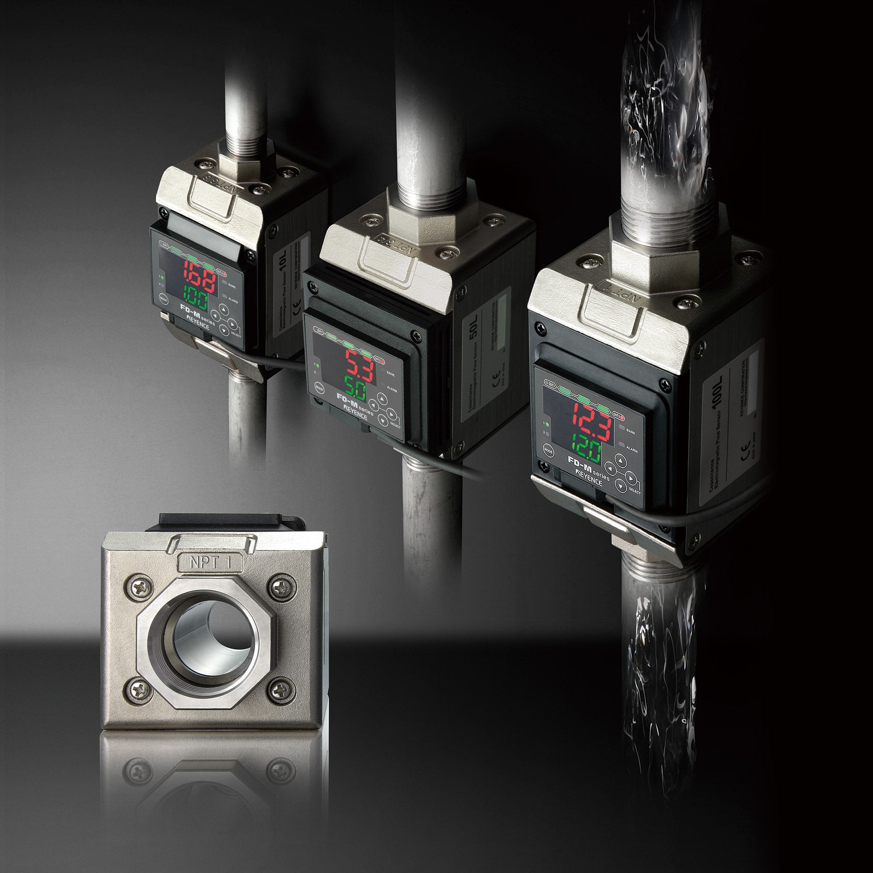 FD-M50ATP,  KEYENCE, Electrode Electromagnetic Flow Sensor