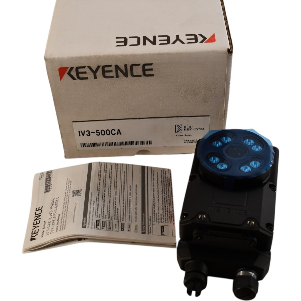 IV3-500CA, Keyence, sensor de visión, CMOS color, distancia estandar, 50 a 500 mm 1.97" to 19.69"