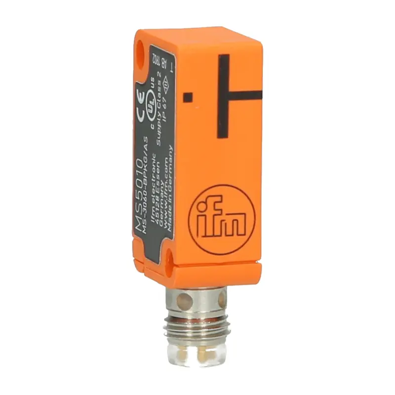 ME5010, IFM, Sensor magnético M8 x 1, rango de detección [Sn] = 60 mm (relativo al imán M 4.0), conmutación NO PNP, voltaje de funcionamiento: 10-30