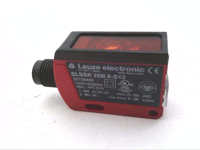 LSSR 25B-S12, LEUZE, Transmisor de sensor fotoeléctrico de haz pasante, M12, axial, hembra, 3 pines;