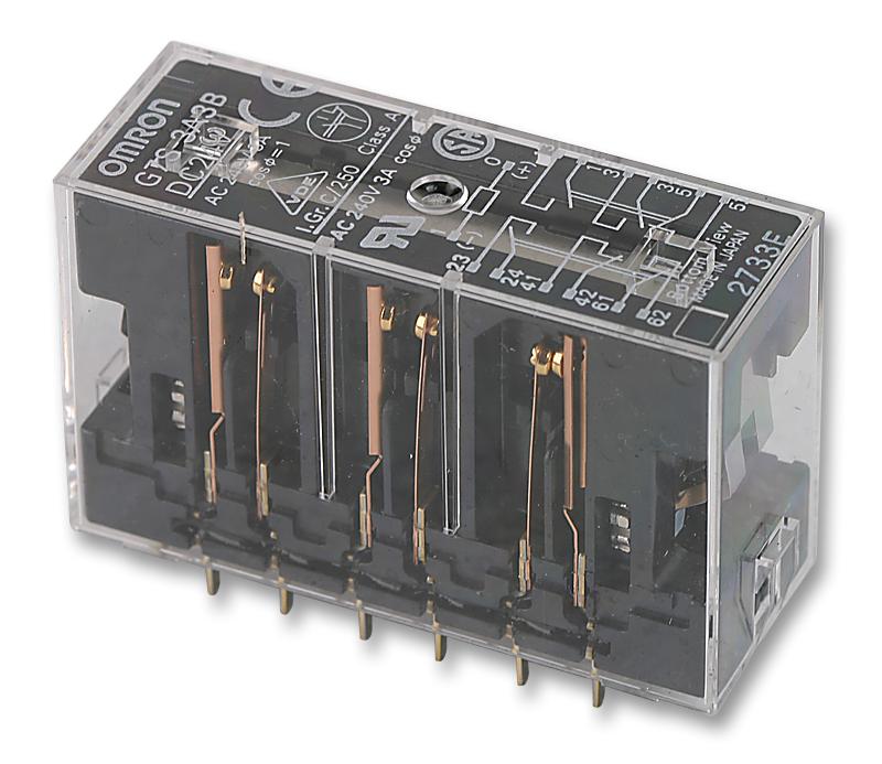 G7S-3A3B-E, Omron Industrial Automation, Safety Relay, 24 VDC, 3PST-NO, 3PST-NC, G7S, Socket, 6 A, Quick Connect