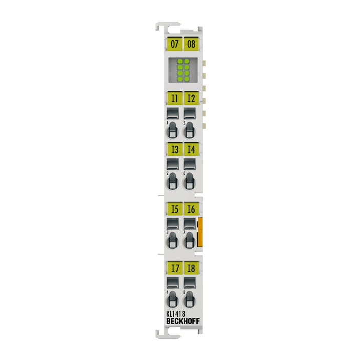 KL1418, Beckhoff Automation, Bus terminal 8CH,  Digital input; 24VDC; IP20; IN: 8; -25÷60°C