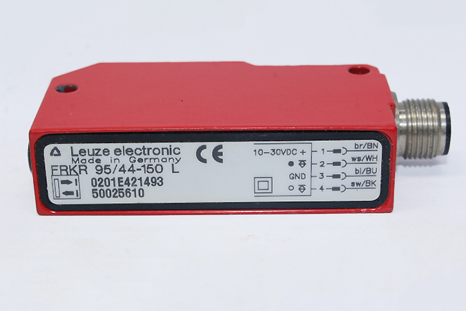 FRK 95/44-150L, LEUZE, Sensor difuso con supresión de fondo, 20 ... 230mm, M12,