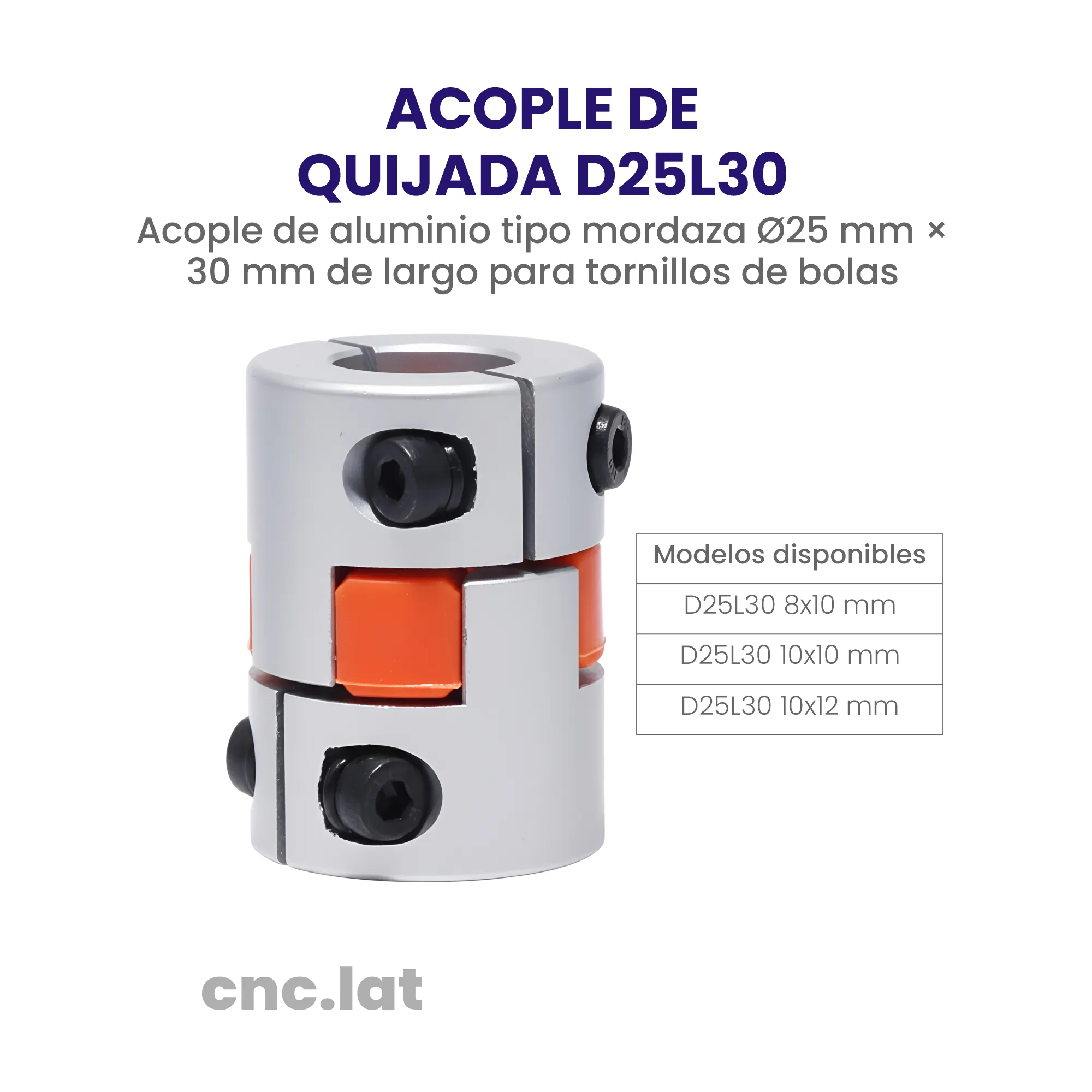 D25L30, Encoder, Acoplador de sujeción, acoplamientos de eje flexible, codificador espiral CNC, impresora 3D