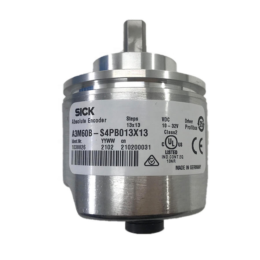 A3M60B-S4PB013x13, SICK, ENCODER,  Absoluto Multivuelta (Multiturn), 13 bits (8,192 pasos por revolución),  PROFIBUS DP, 60mm de Diametro