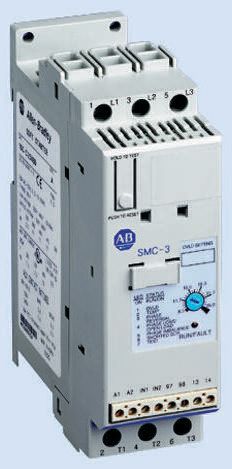 150-C43NBD, Allen Braldley, Arrancador suave, SMC-3 43A; Tensión de alimentación de control nominal a CA 50 Hz, 100 V; Tensión de alimentación de control nominal a CA 60 Hz, 100 V; Corriente de sobrecarga, 14,3 A.