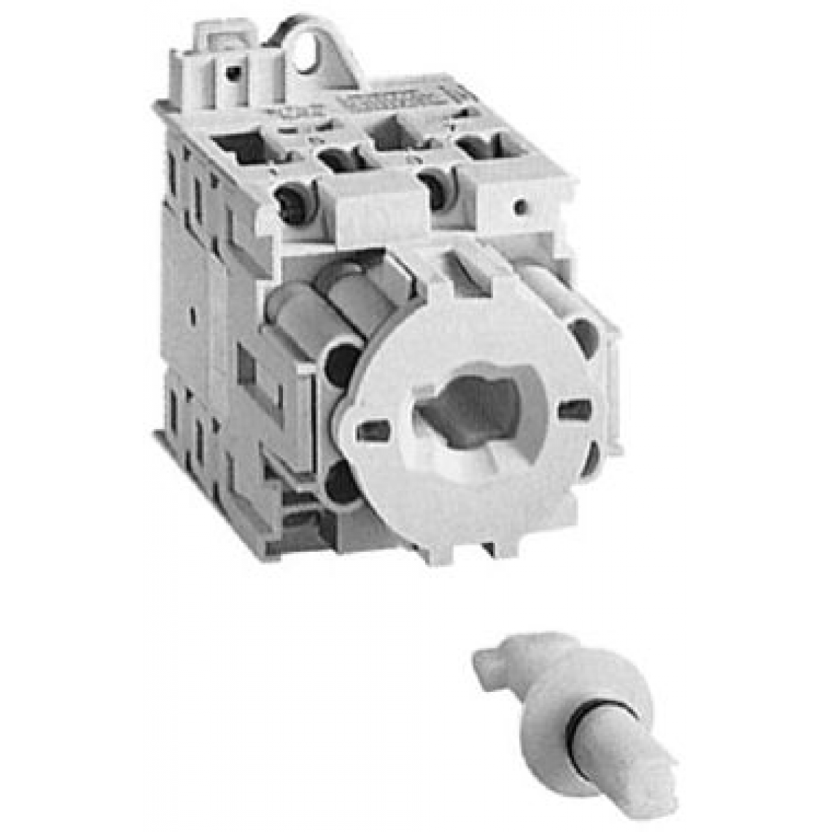 194L-A25-1754, Allen Bradley  Llave de control On/Off OFF-ON 90°, 25 Amp, 4 Polos, Base / DIN Rail