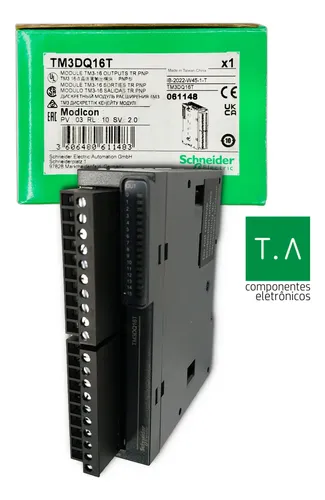 TM3DQ16T, Schneider, Modulo salidas digitales 16 x 24V DC
