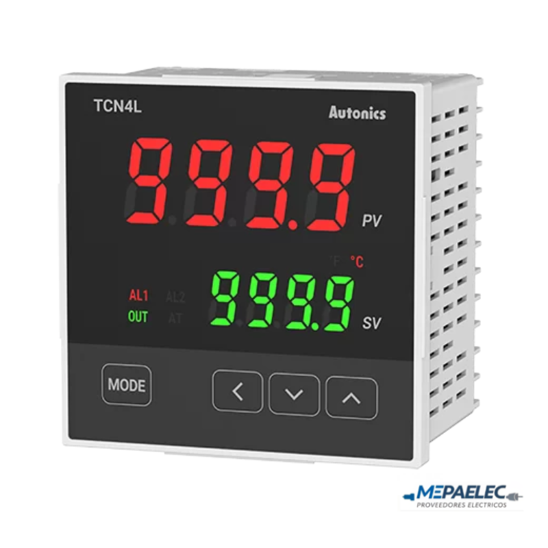 TCN4L-24R, Autonics, Controlador de Temperatura PID 4 dígitos con Alarma, 24VAC/24-48VDC, 96 X 96mm