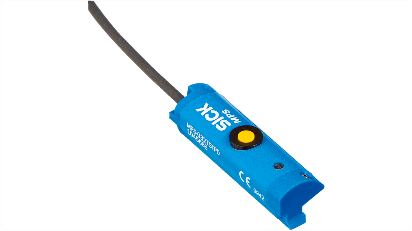 MPS-192TSNP0, Sick,  Pneumatic Detector, Analogico de Cilindro, 15-30V, M8, 4-pin, 0.3 m. Rango de medicion: 192 mm. IP67