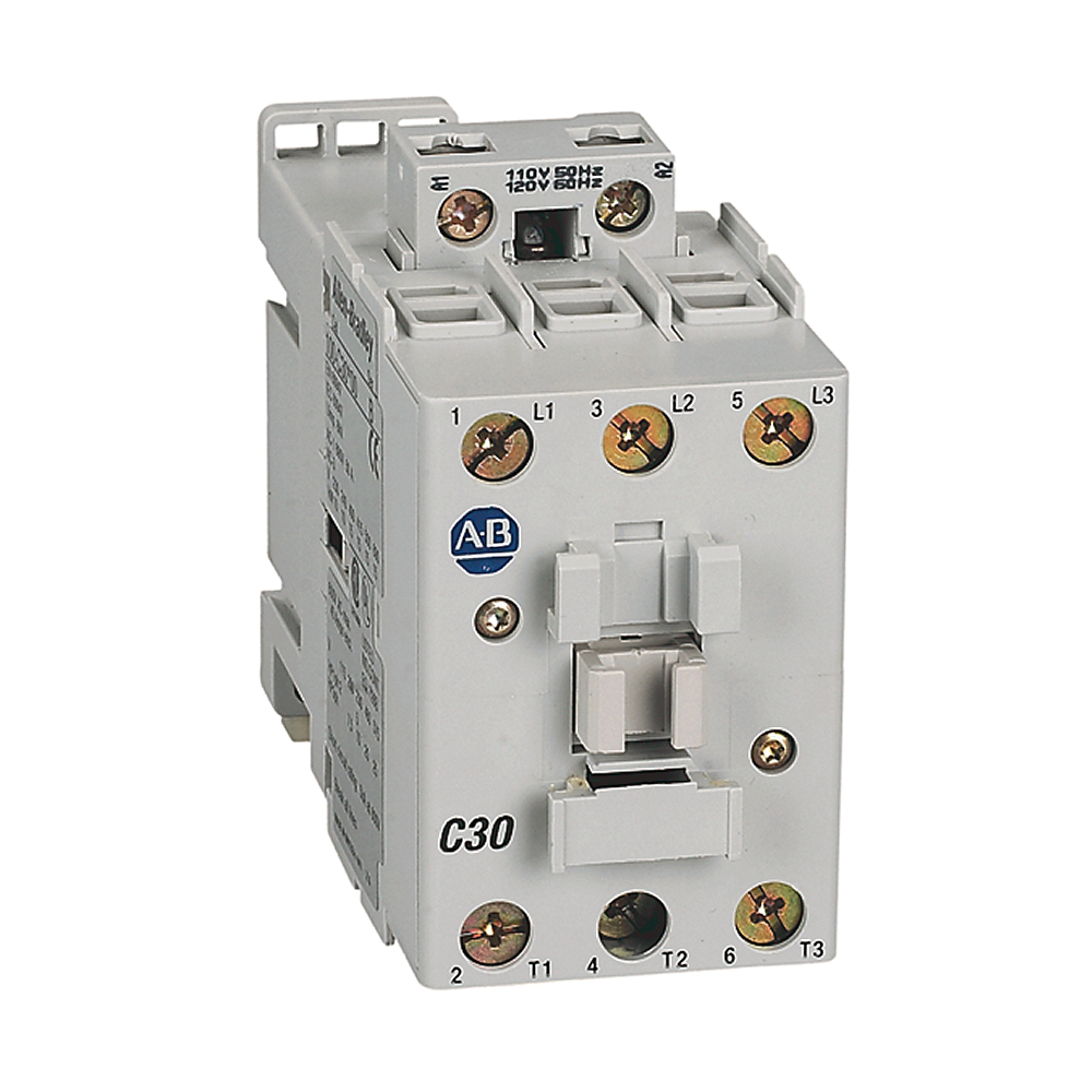 100-C30KJ10, Allen Bradley, Interruptor de desconexión, 600VCA, 60A, 20HP, OT63E4N/PE