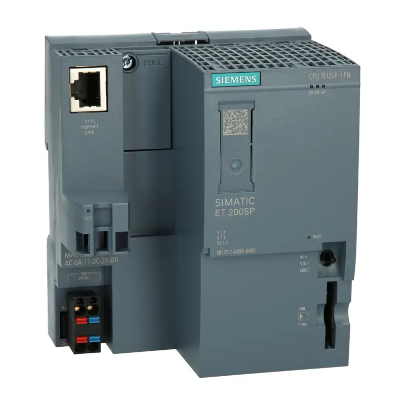 6ES7512-1DK01-0AB0, Siemens, SIMATIC DP, CPU 1512SP-1 PN for ET 200SP, COU con memoria de trabajo 200 KB