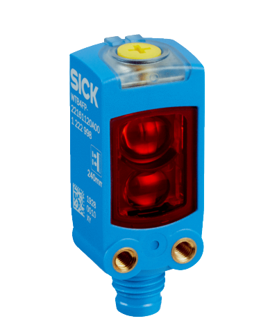 WTB4FP-22161120A00, Sick, Sensor fotoeléctrico de supresión de fondo, sensor en miniatura, rango de detección de 4 → 220 mm IO-LINK