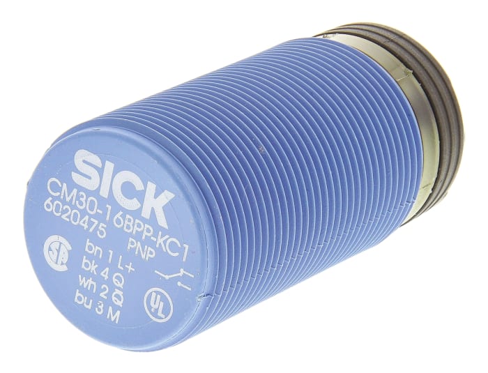 CM30-16BPP-EW1, SICK, Sensor, capacitivo, rosca M30 x 1 CM Cilindro roscado 16 mm, IP68, 200mA PnP 30 V