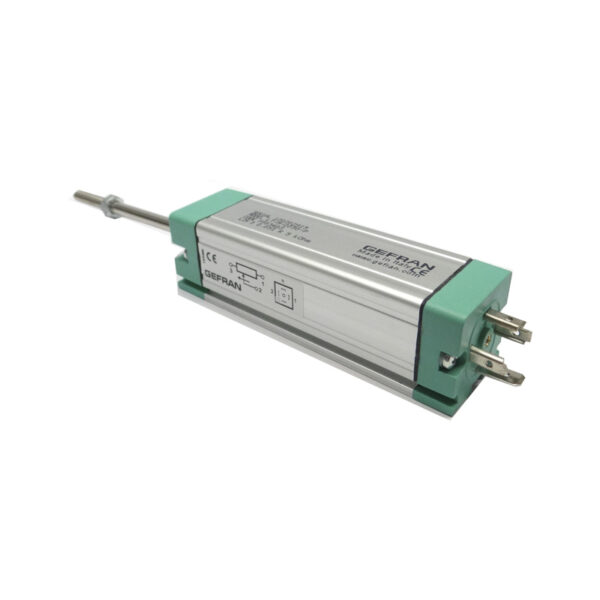 LT-M-0075-S, Gefran, Sensor de posición lineal con potenciómetro, deslizamiento fijo, carrera de 75 mm, cuerpo de 32 x 33 x 138 mm, montaje en canal, 18 mm DIN 43650 Forma A.