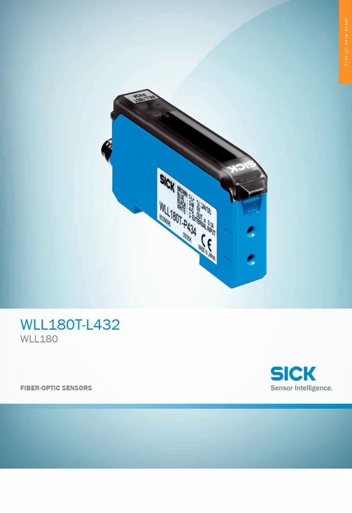 WLL180T-M634S11, Sick, Amplificador, de sensor fotoeléctrico de fibra óptica, para sistemas de haz pasante y de proximidad, PNP, 12-24VDC,