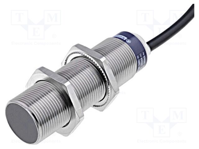 XS618B1MAL2, Telemecanique Sensores de proximidad inductivos XS, sensor inductivo XS6 M18, L62mm, latón, Sn8mm,. 24...240VAC/DC, cable 2m.