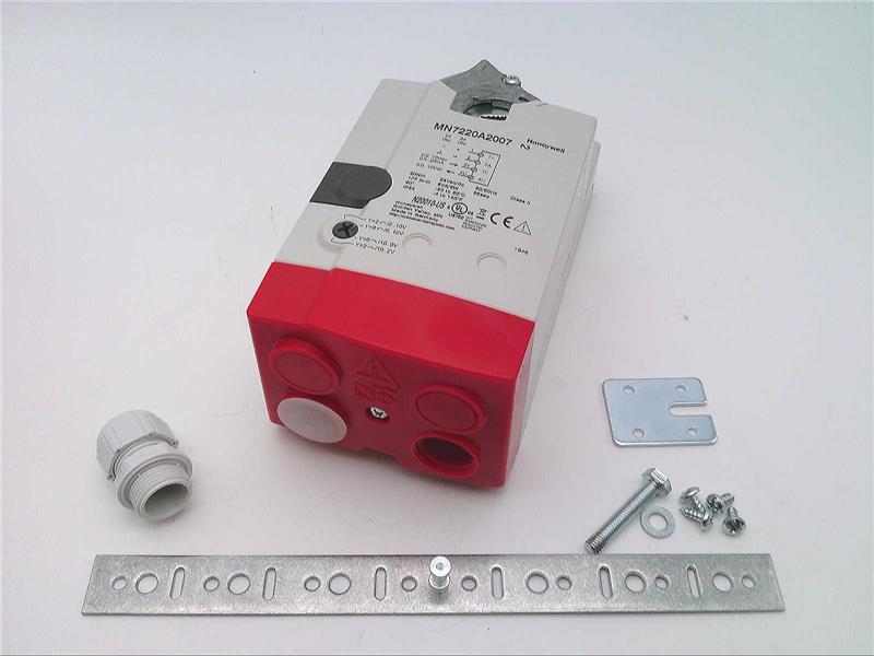 MN7220-A2007, Honeywell, ACTUADOR, con AMORTIGUADOR DE RETORNO SIN RESORTE 20/34 NM (175/300 LB-IN) PARA CONTROL MODULANTE Y FLOTANTE
