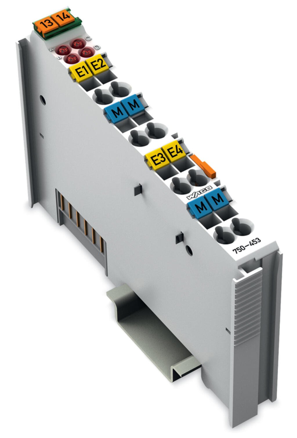750-453, WAGO, Modulo entrada, 4AI; 0-20 mA; Single-Ended (lazo interno)