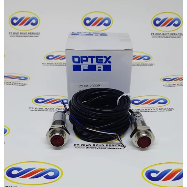 C2RM-F400CP, OPTEX, Sensor, M18 Metal Polarized Retro Photo Red LED, 4m Sn, PNP, QD, M12