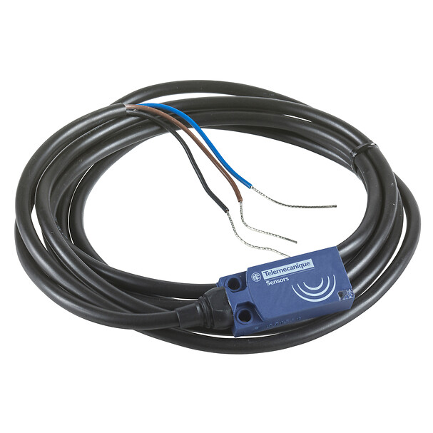 XS7F1A1PAL2, Telemecanique, Sensores de proximidad inductivos XS, sensor inductivo XS7 15x32x8, PBT, Sn5mm, 12...24 VDC, cable 2 m