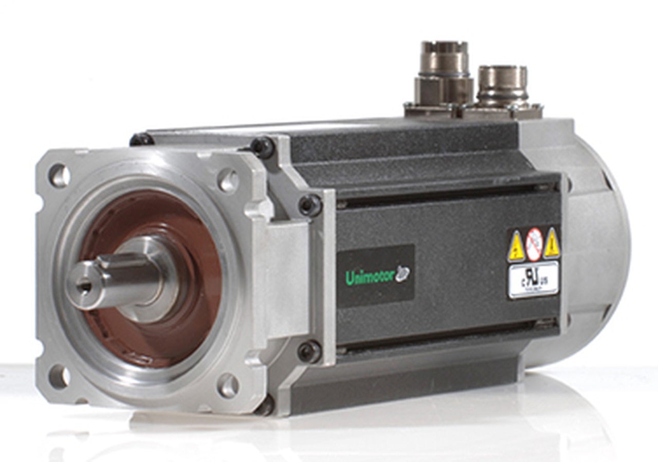 115U3C306BACAA115190, Unimotor, CONTROL TECHNIQUES, FM Servo Motor, 460VAC, Cuadro, de 115 mm, 84.1 lb-in (9.`5 nm), 6.8a, 3krpm, 4096ppr, 24 vdc, freno de retención